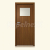 PORTA Doors dvere Porta DECOR, 1/3 sklo, fólia Portadecor ORECH