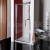 Polysan LUCIS LINE skladacie sprchové dvere 900mm, číre sklo