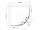 Polysan LUCIS LINE štvrťkruhová sprchová zástena, 900x900mm, R550, číre sklo