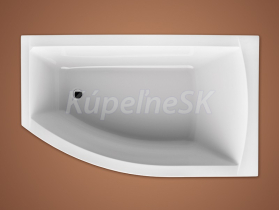 Santech Fiona 160x95 rohová asymetrická vaňa, pravá
