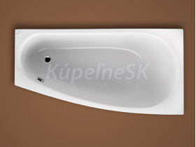 Santech Ariela 150x80 rohová asymetrická vaňa, pravá