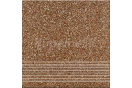 Cersanit MILTON BROWN STEPTREAD 29,7X29,7 G1, glaz.gres-dlažba OP069-004-1,1.tr. R11