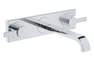 GROHE Allure Umývadlová 3-otvorová batéria, s pákovým ovládaním, rozpätie 220 mm,chróm