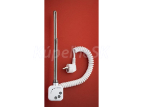 PMH HT2 elektrická vykurovacia tyč s termostatom, 200 W, lesklá biela, skrútená