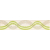 Cersanit FELINA GREEN BORDER GEO 8,5X40, listela WD214-012,1.tr.