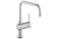 GROHE Minta Páková drezová batéria,obmedzovač prietoku,U-vpusť, Supersteel32488DC0