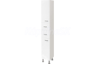 Cersanit ALPINA Skrinka vysoká univerz. 30x30x185,5cm v demon, vr.nôh, Biela lesk