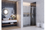 Aquatek TEKNO B4 Sprchové dvere do niky 170x210cm, dvoje posuvné dvere, chróm, číre sklo