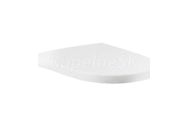 Roca MERIDIAN-N Compact Klozetová WC doska s poklopom Softclose nerezov úchytmi, biela