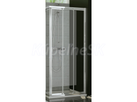 Ronal Top-Line TOE3 Trojdielne posuvné dvere 70x190cm, Pravé, Aluchróm/Durlux