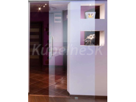 JAP sklenené posuvné dvere 60/197cm - float číre - jednokrídlové