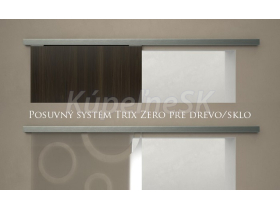 JAP posuvný systém Trix Zero dvojkrídlový, priechod 1250 mm pre sklo/drevo