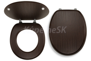 Novaservis sedátko dyhované MDF wenge WC/WENGE