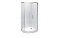Jika TIGO Asymetrický sprchový kút, 98x78x195 cm, lavopravý, transparentné sklo