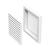 Ventilačná plastová mriežka, biela, MV100s-100x100