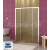 SanSwiss Top-Line TOPS4 Posuvné dvere do niky s 2 pevn.st. 1600x1900 Matný elox/Durlux