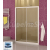 SanSwiss Top-Line TOPS2 Posuvné dvere do niky s pevn.st. 1600x1900 Biela/Durlux