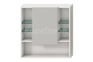 Jika LYRA Plus zrkadlová skrinka 80x77,5x13,2 cm, biela