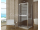 Ronal PUR PU4P Štvrťkruhový kút s 2-krídlovými dverami R55 90x90x200cm, chróm, s. Číre