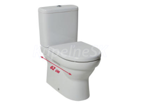 Jika TIGO misa WC-kombi kapotované k stene, VARIO odpad (bez nádržky)