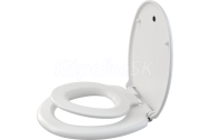 ALCA WC sedátko univerzálne SOFTCLOSE s integrovanou vložkou, Duroplast A606 Biela A606