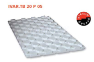 Ivar TB 20 P 05 Systémová izolačná doska-1200x600mm (0,72m2) biela-9,36m2/13ks