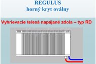 Regulus REGULUS RD10/040 hliník radiátor napáj zdola (v/d) 940/400 mm,term.hlavica,biely
