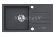 Alveus GALAPAGOS 30 kuchynský granitový drez so sifónom 77x43 - G-91 Black