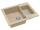 Alveus ROCK 80 kuchynský granitový drez so sifónom 59,5x47,5 - G-55 Beige