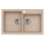 Alveus ROCK 90 kuchynský granitový drez so sifónom 78x48 - G-55 Beige 1090962