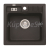 Alveus NIAGARA 20 kuchynský granitový drez so sifónom 46,5x46,5 - G-91 Black 1089484