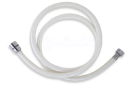 Novaservis Plastová hadica 150 cm biela-chróm PVC/155,1