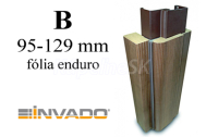 INVADO obklad kovovej zárubne, fólia enduro, pre hrúbku steny B 95-129 mm