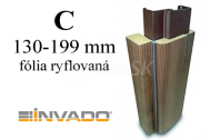 INVADO obklad kovovej zárubne, fólia ryflovaná, pre hrúbku steny C 130-199 mm