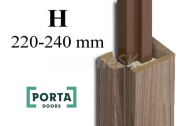 PORTA Doors Porta RENOVA obklad kovovej zárubne, fól Portadecor, hrúbka steny H 220-240mm