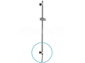 Sapho Posuvný držiak sprchy, vývod vody, 720mm, chróm