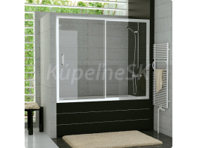 Ronal Top-Line TOPB2 Vaňová zástena s posuv.dverami, 160x150, Farba Biela, Mastercarré