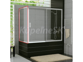 Ronal Top-Line TOPV Bočná stena k vaňovej zástene, 70x150, Biela farba,Sklo Mastercarré