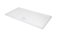 Aquatek SMC Rohová sprchová vanička tvrdený polymér 160x90cm, nízka samonosnáasifónakrytka