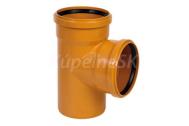 PVC kanalizačná 125 odbočka KGEA 125/110/87°, vr. tesnenia