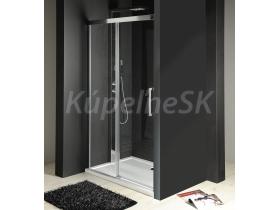 Gelco FONDURA sprchové dvere do niky 130x200 cm Číre/Chróm Posuvné dv.