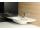 Sapho PULSE liaty mramor umývadlo 75x4,4x45cm, ľavé, biele