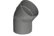 PVC 110 koleno 110/15°, bezhrdlové, bez tesnenia, odpady-odvetranie