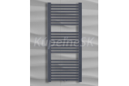 Kúpeľňový radiátor, rebríkový, rovný, s profilmi, š. 600 v. 1140mm, výkon 733 W, biely