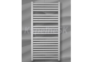 Kúpeľňový radiátor, rebríkový, rovný, s profilmi, 450-776mm (š-v), výkon 435 W, biely