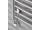 Kúpeľňový radiátor, rebríkový, oblý, 750-1130mm (š-v), výkon 629 W, nerez - LESK