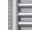 Kúpeľňový radiátor, rebríkový, oblý, 750-1480mm (š-v), výkon 804 W, nerez - SATÉN