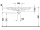 Duravit D-CODE umývadlo 105x48 cm, biele, 03421000002