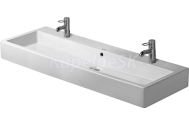 Duravit Vero Washbasin 120 cm Vero white with of, with tp, 2 th