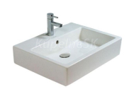 Duravit VERO umývadlo závesné 60x47 s prepadom, WonderGliss, Biela brúsená 04546000271